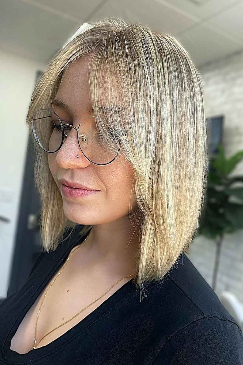 Blended Curtain Bangs