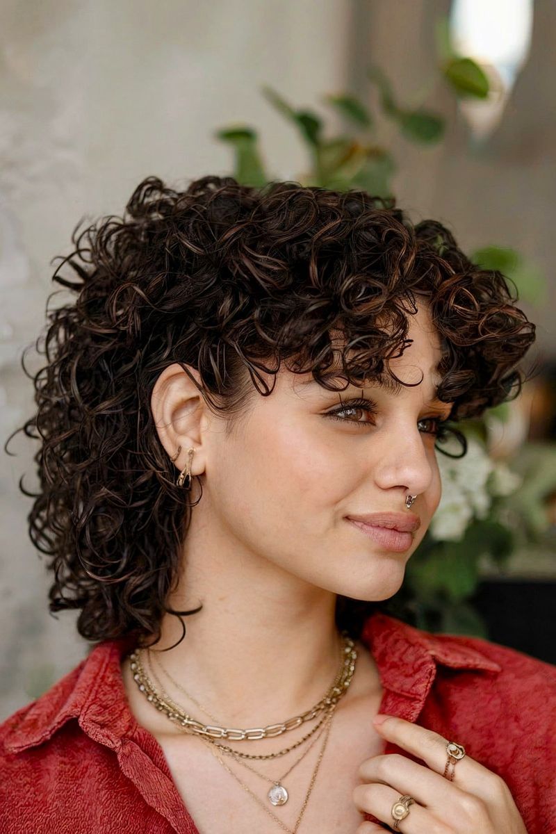Mullet Shag for Curly Texture