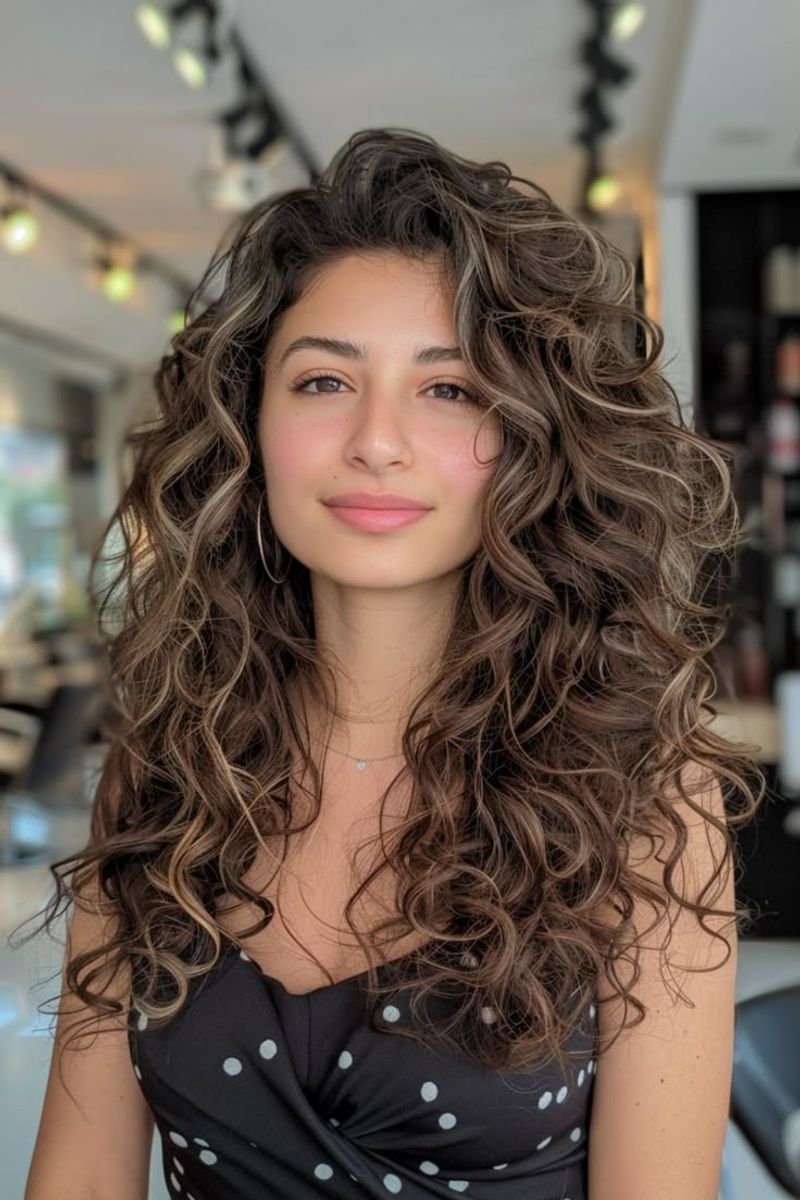 Curly Feathered Layers