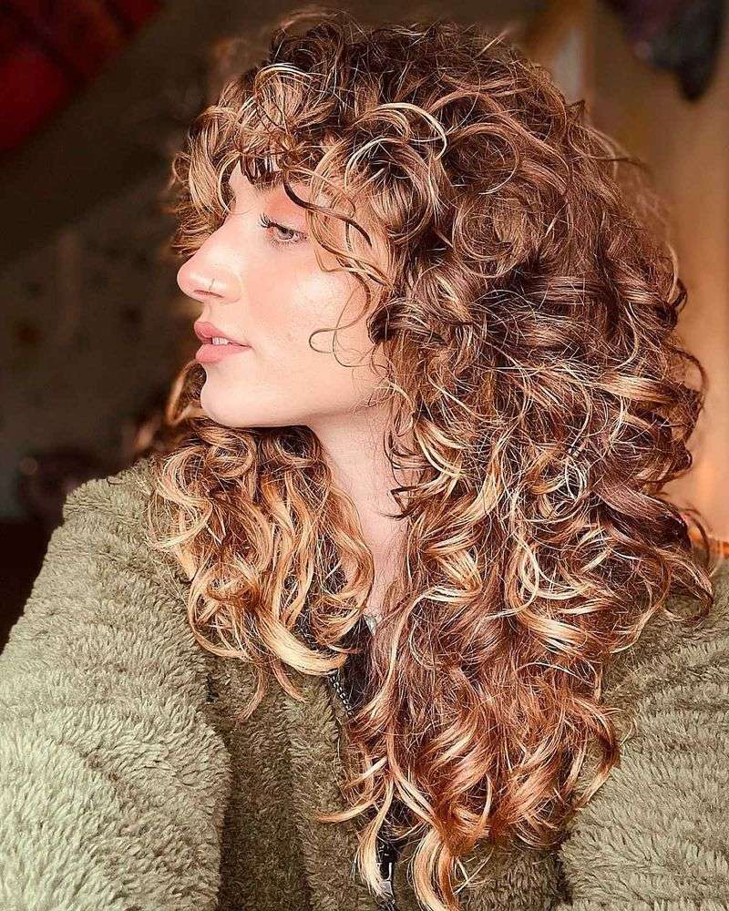 Curly Feather Cut