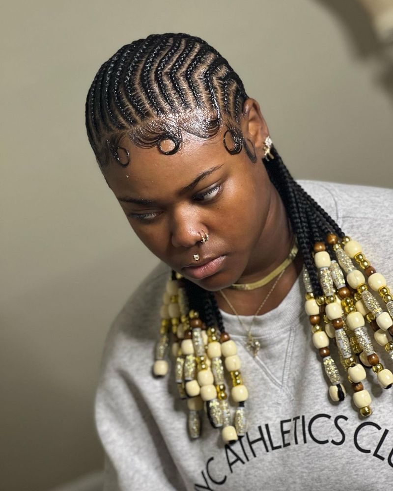 Fulani-Inspired Feed-In Braids