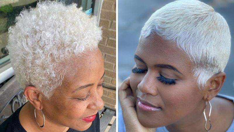 Platinum Blonde Tapered Cut