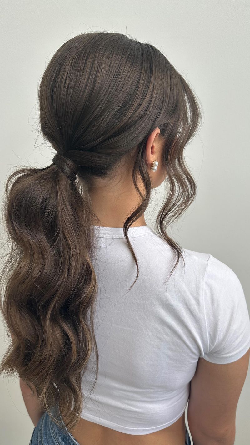 Textured Ponytail with Teased Crown