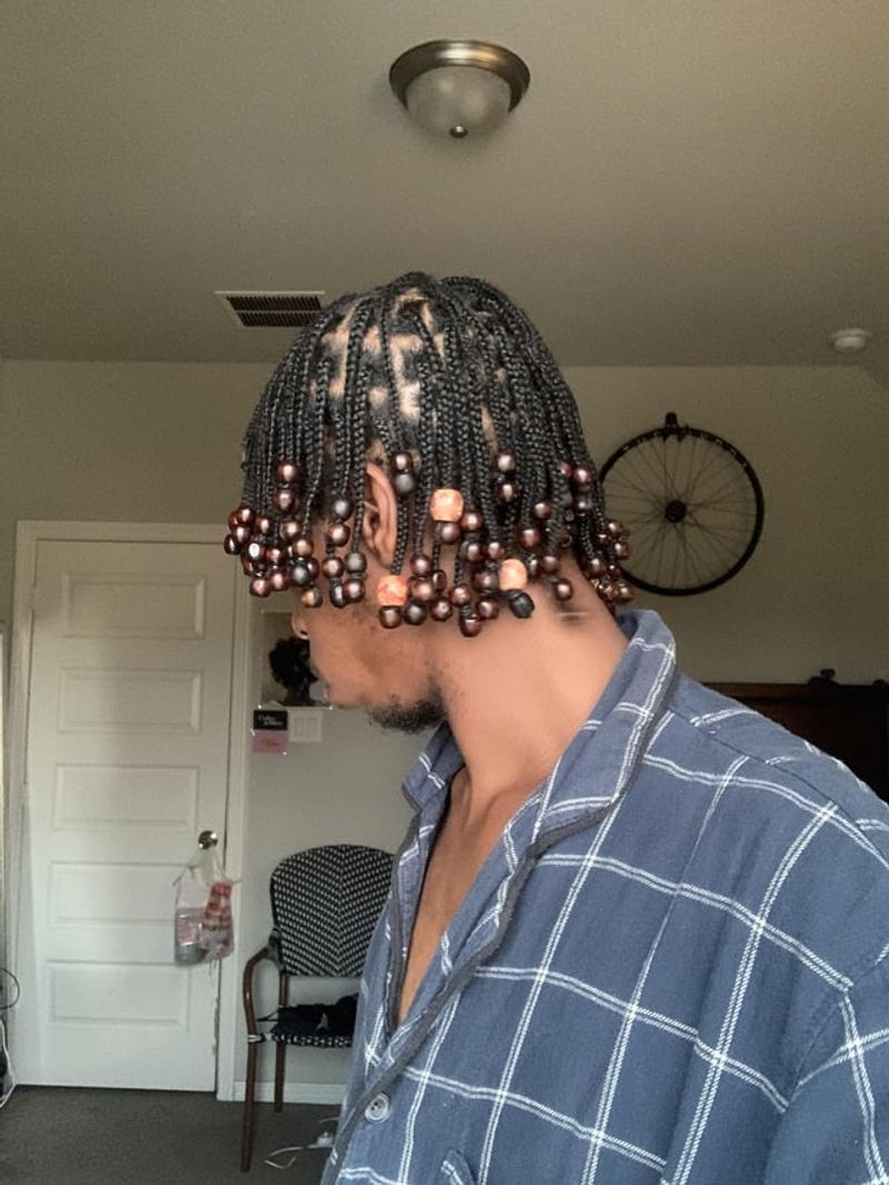 Cornrows With Beads Overload