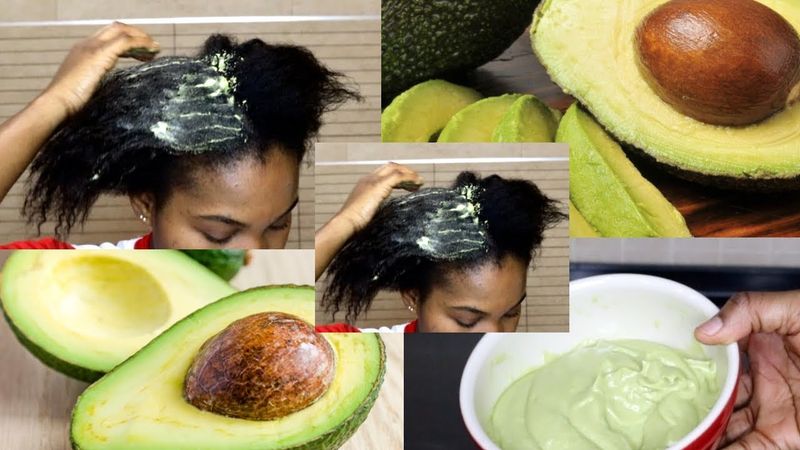 Maschera per capelli all'avocado