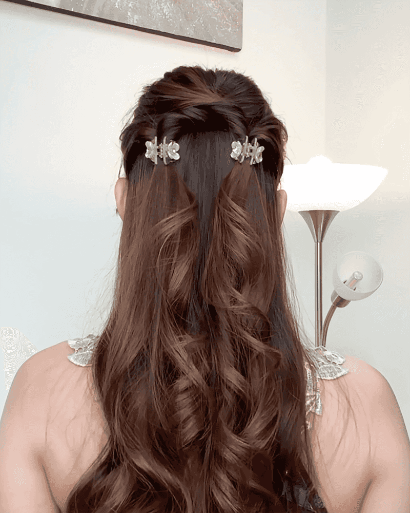 Half-Up Butterfly Clips
