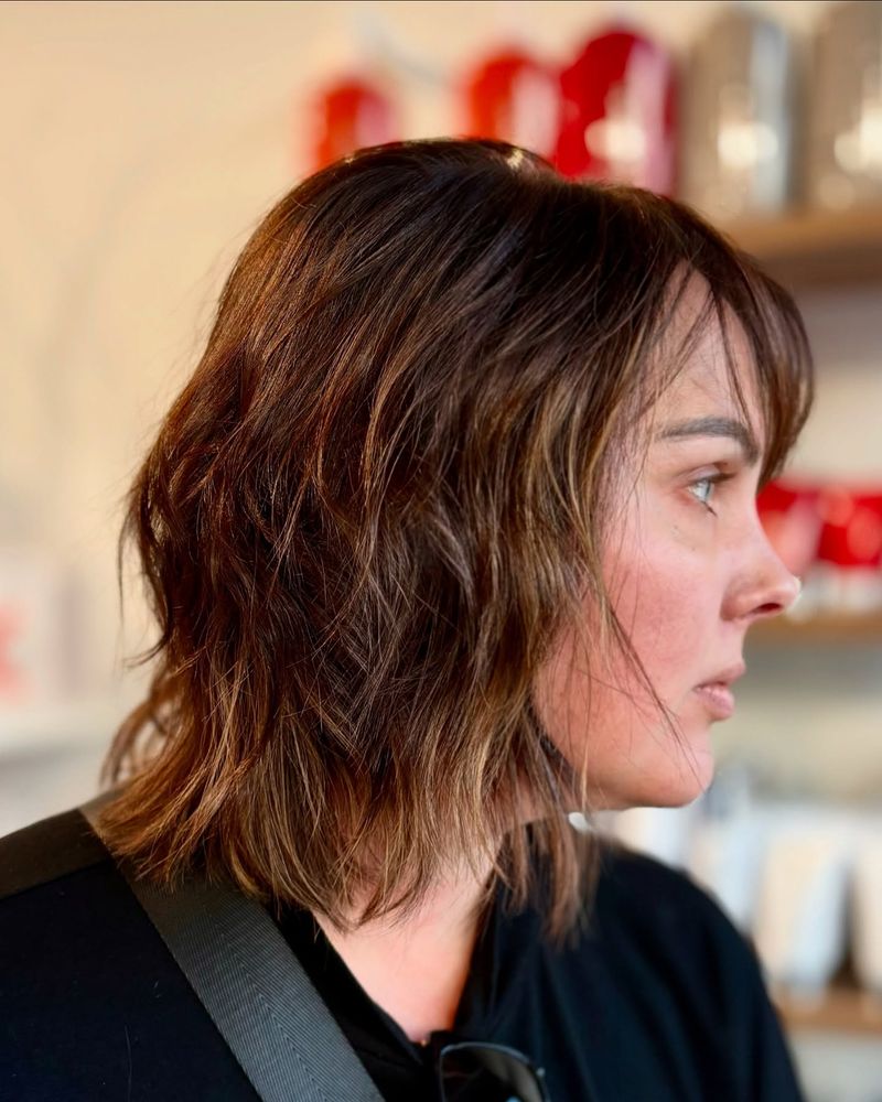 Razored Shoulder-Length Cut