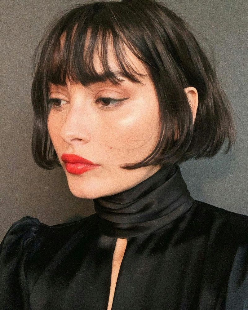Blunt Bob with Micro-Bangs