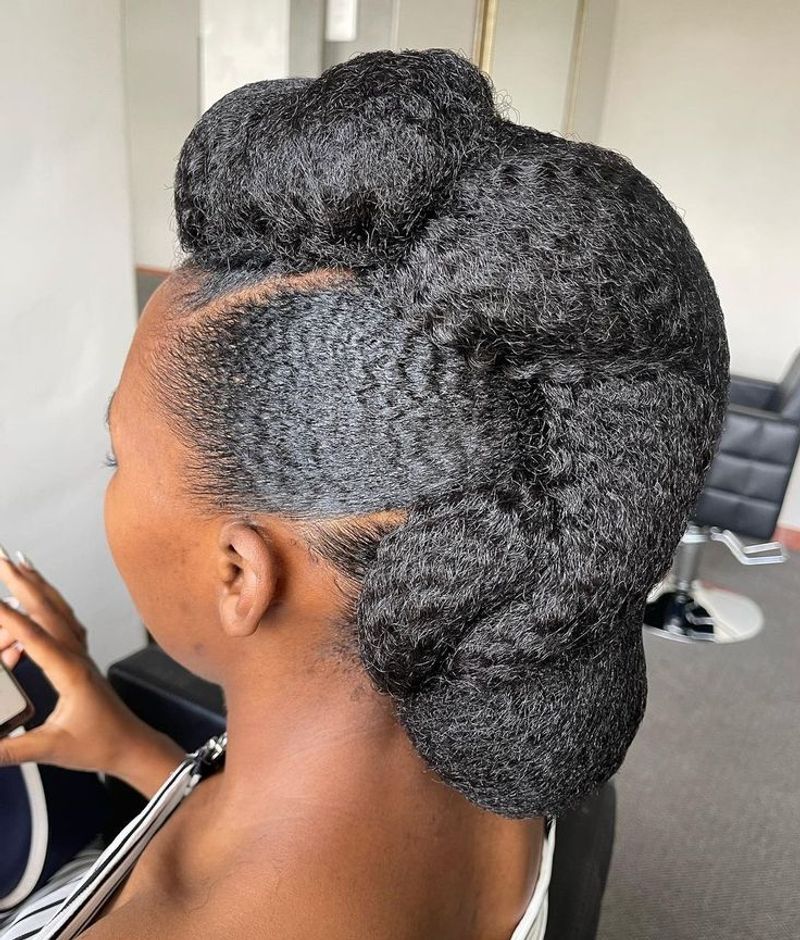 Rolled Updo with Twisted Elements