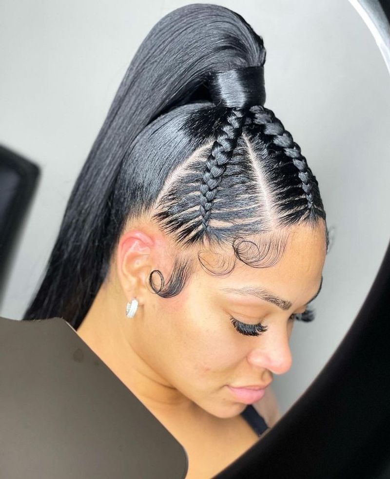 Ponytail Feed-In Braids