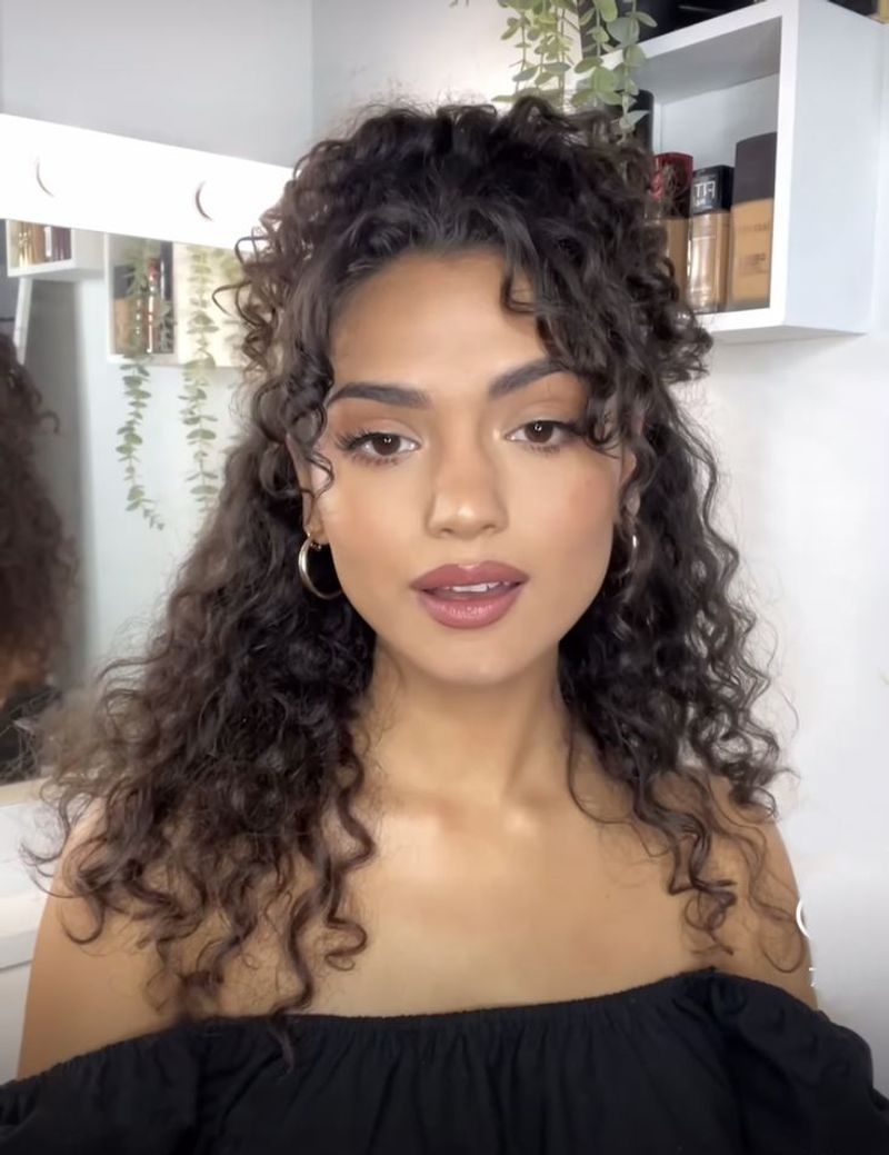 Half-Up Braided Bangs