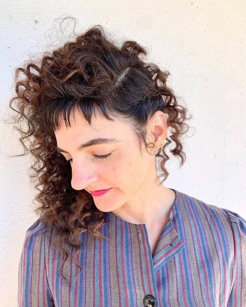 Curly Asymmetrical Shag
