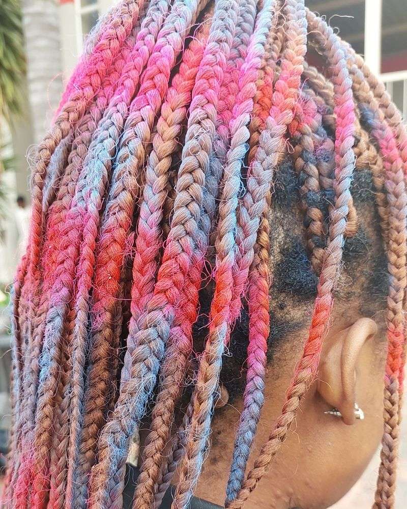 Pastel Candy Box Braids