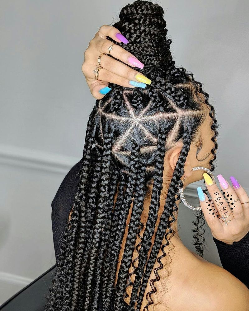 Triangle Box Braids
