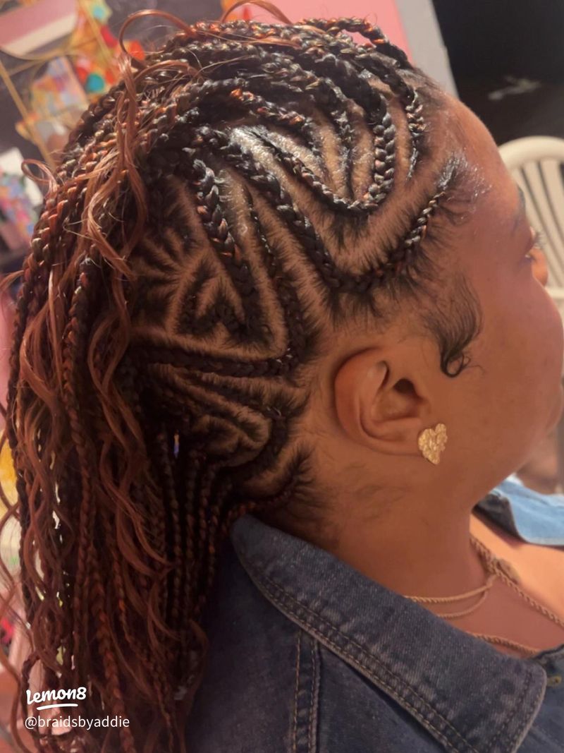 Mohawk-Inspired Knotless Braids