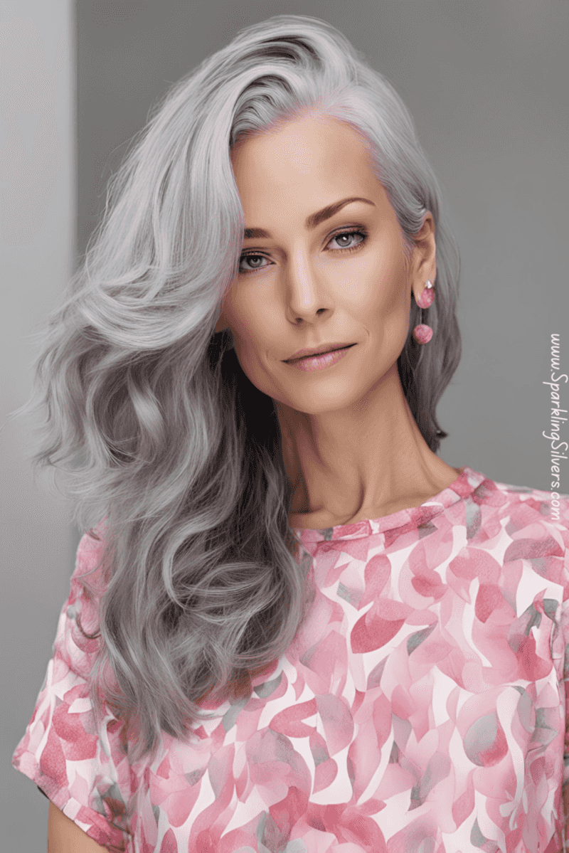 Graceful Side-Swept Curls