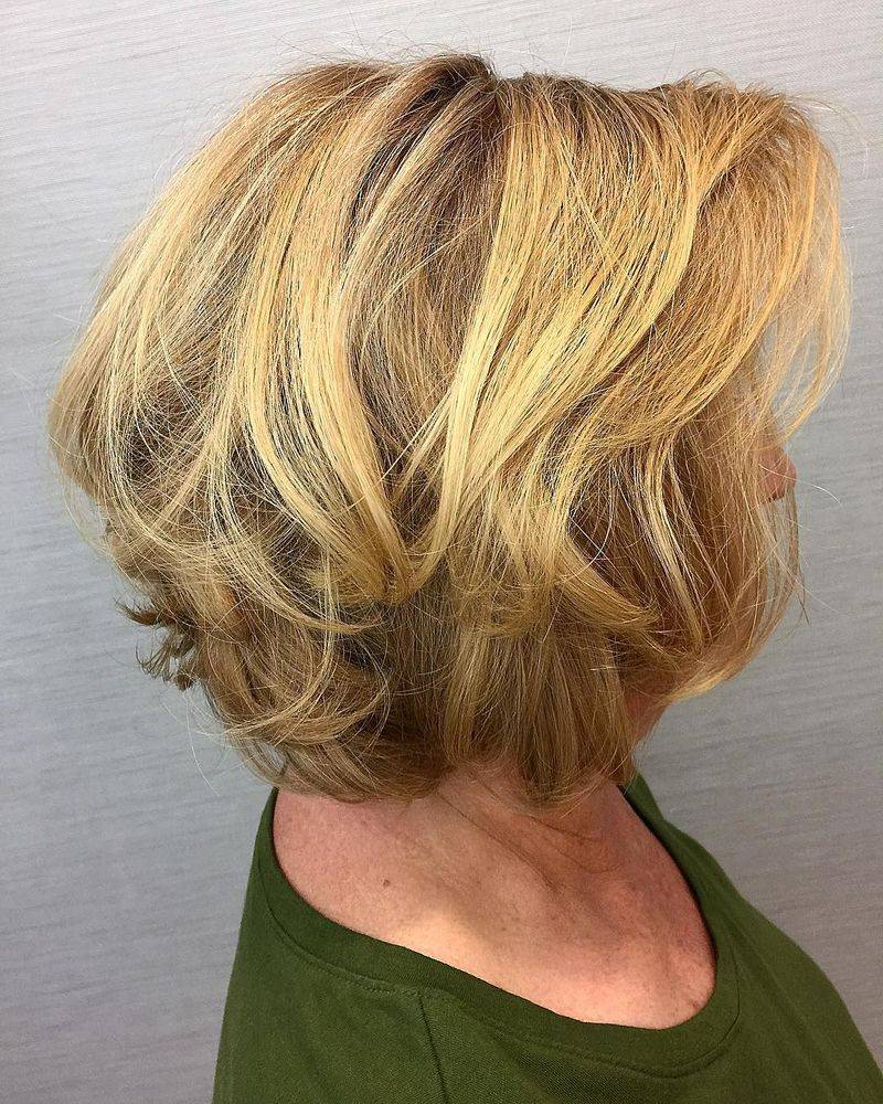 Layered Wedge for Thick Hair