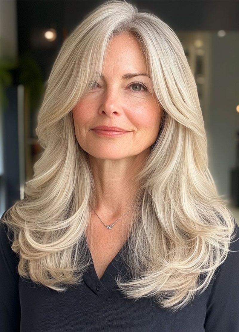 Long Layers with Subtle Face-Framing