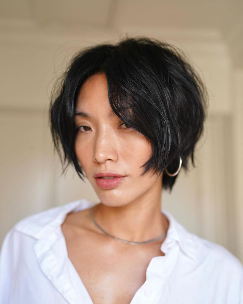 Choppy Bob with Razored Ends