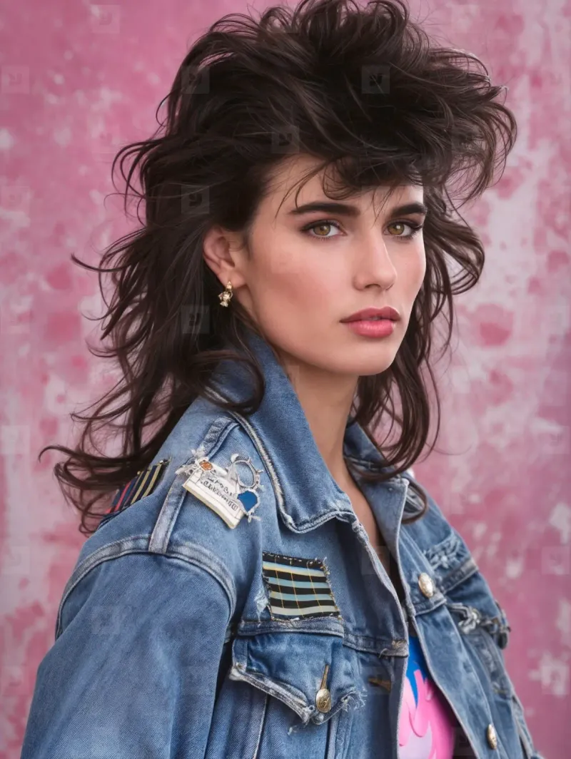 Outdated Mullet With Acid-Wash Denim