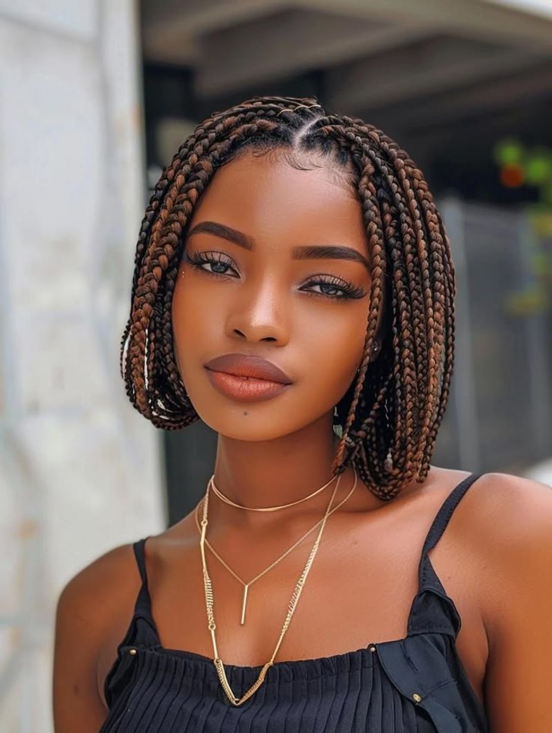 Box Braid Pixie