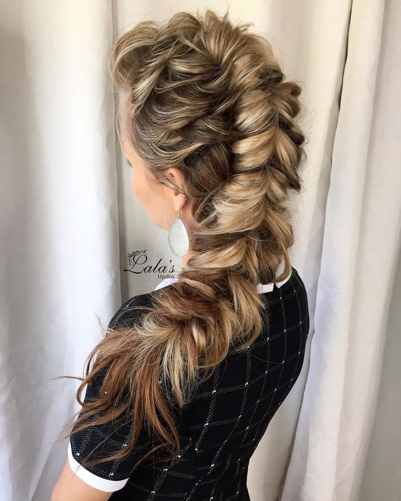 Messy Pull-Through Braid
