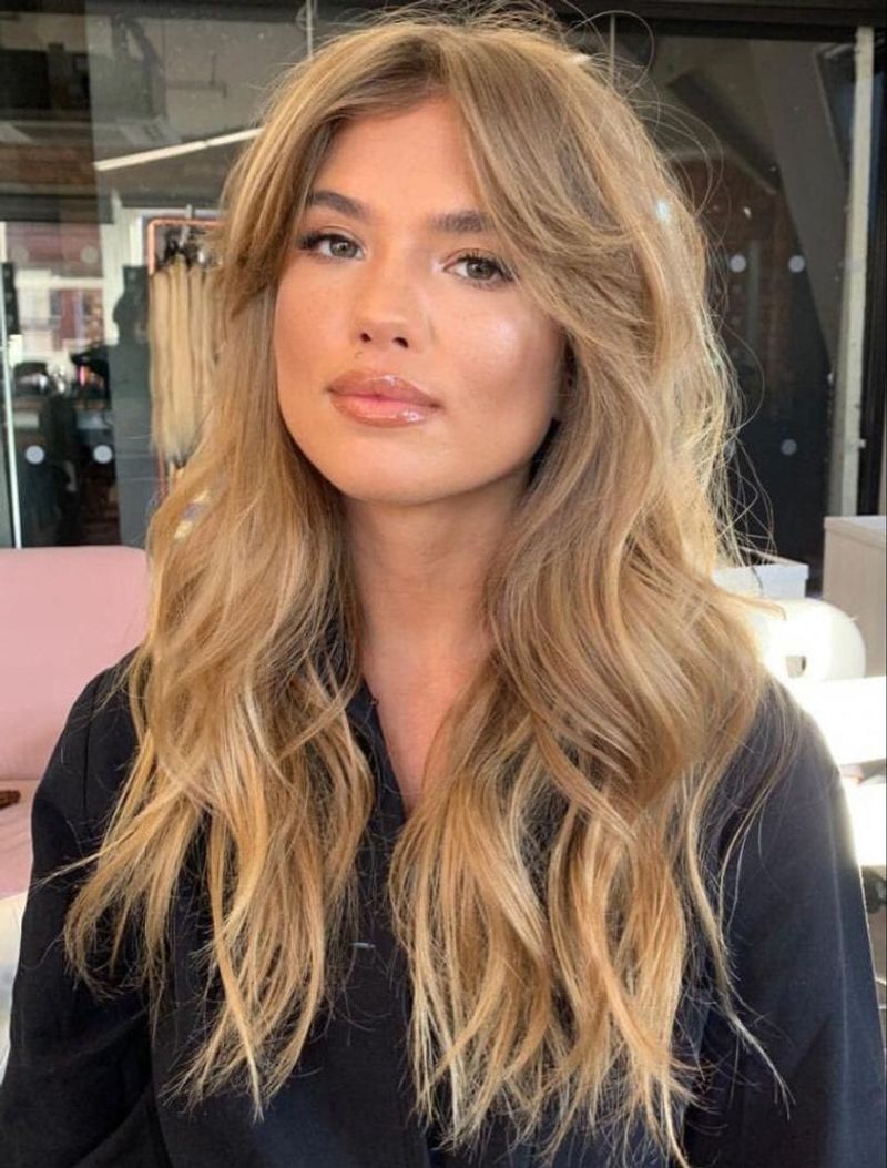 Grown-Out Curtain Bangs