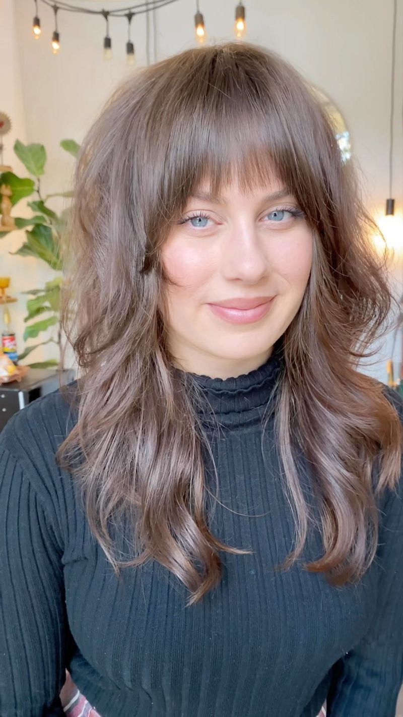 Wispy-Edged Heavy Bangs