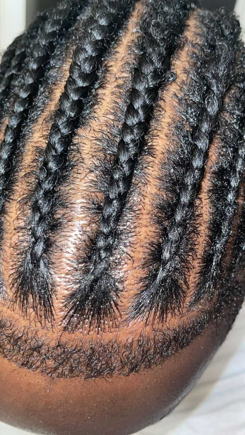 The Scalp-Revealing Feed-In Braids