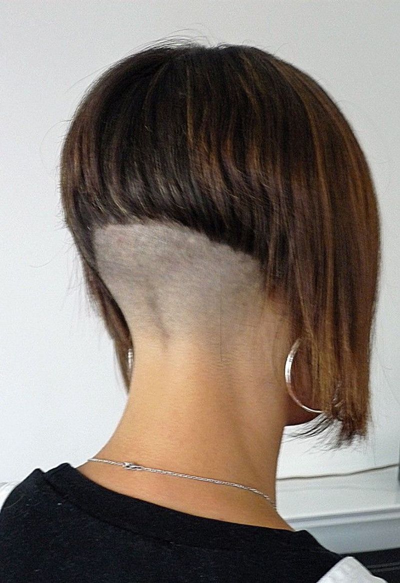 Chin-Length Bob With Nape Undercut