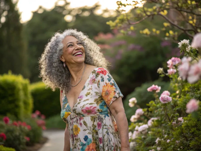 Voluminous Curls & Flowing Maxi Dresses