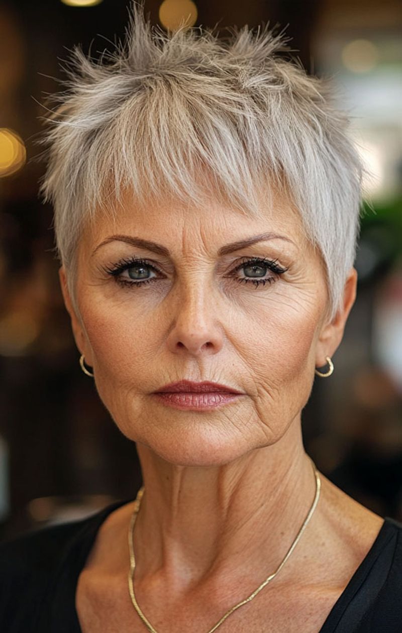 Pixie Cut with Textured Crown