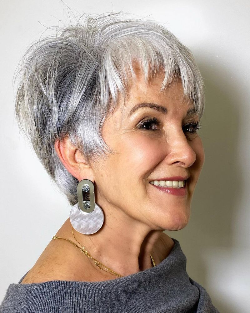 Pixie Cut with Textured Crown