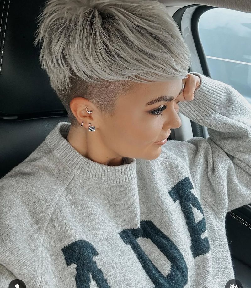 Pixie Cut with Textured Crown