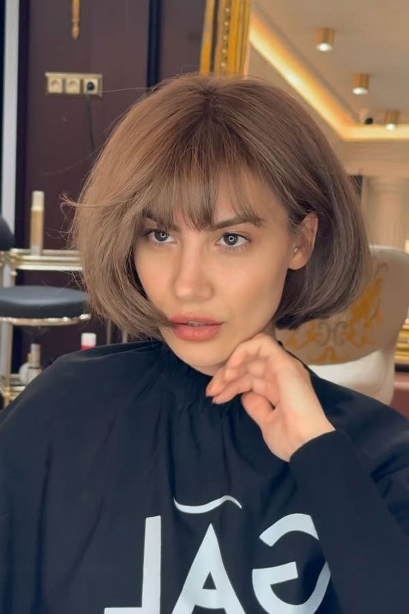 French Girl Bob with Bangs