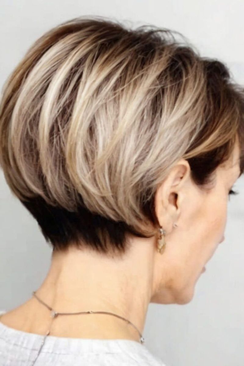 Modern Wedge with Stacked Back