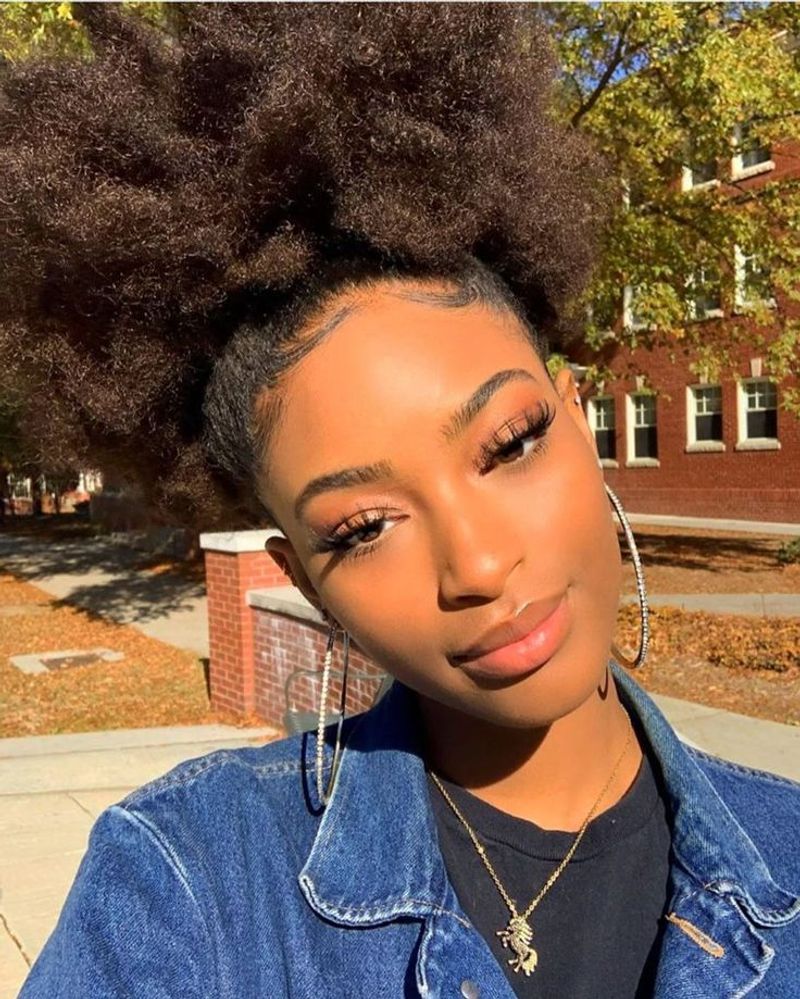 Sculptural High Puff