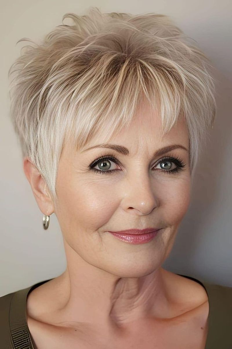 Choppy Pixie with Long Fringe