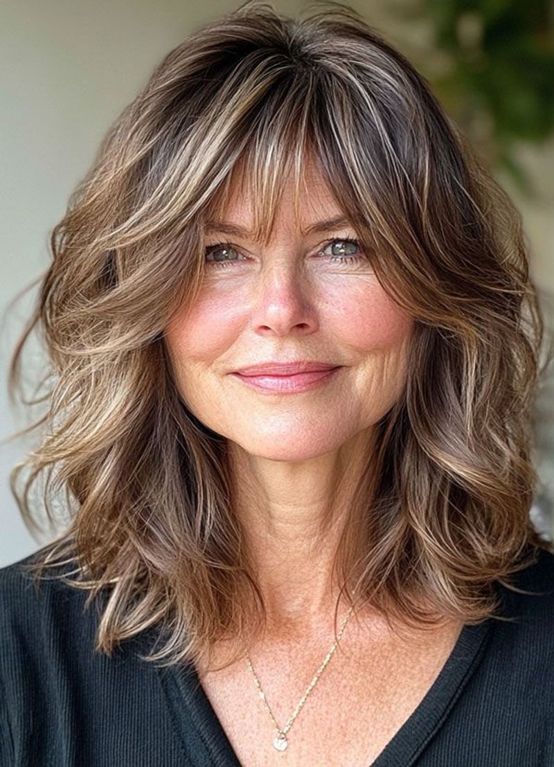 Collarbone-Length with Side Part