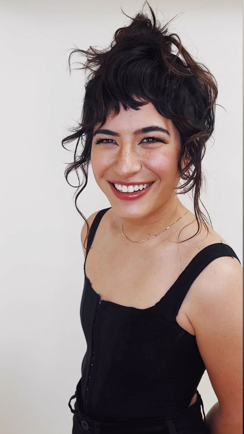 Barely-There Baby Bangs