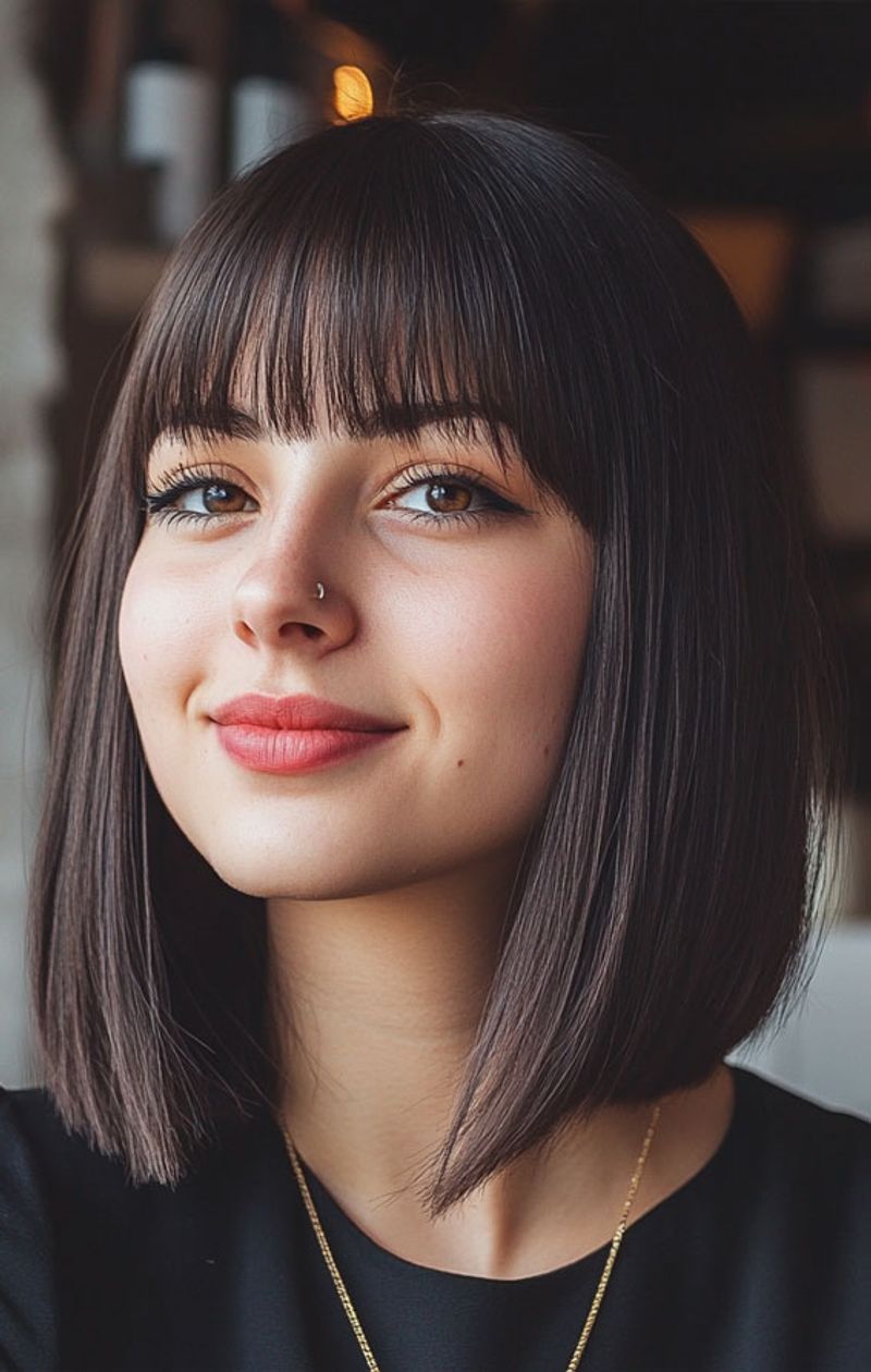 Structured Mid-Length with Curved Fringe