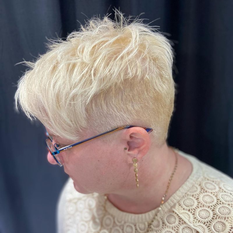 Asymmetrical Pixie with Deep Side Part