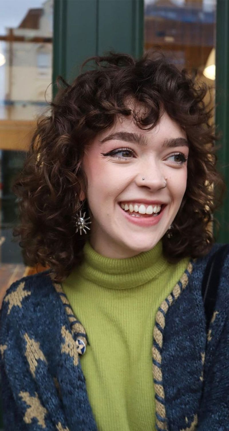 Curly Shaggy Bob