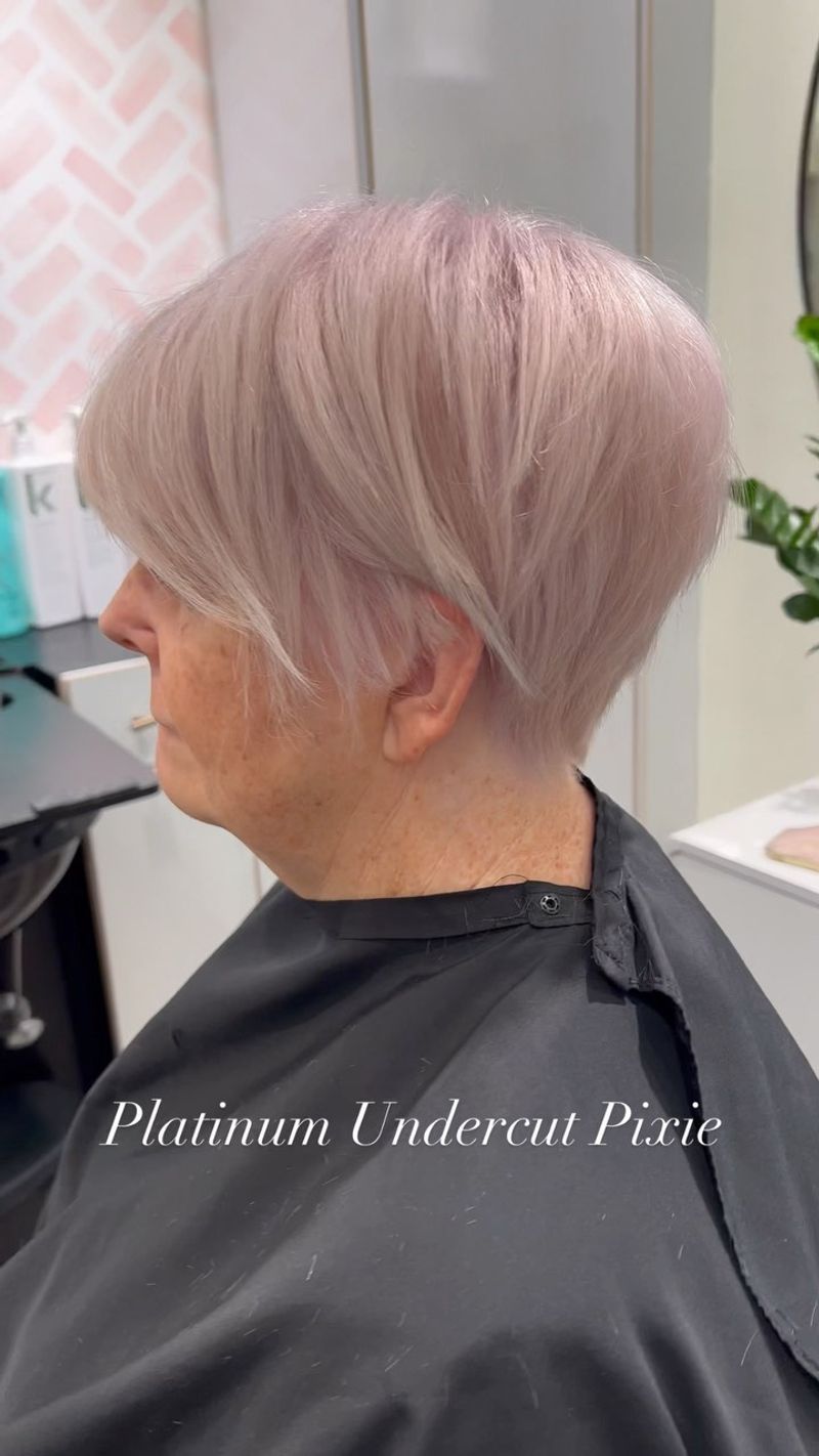 Platinum Pixie with Undercut