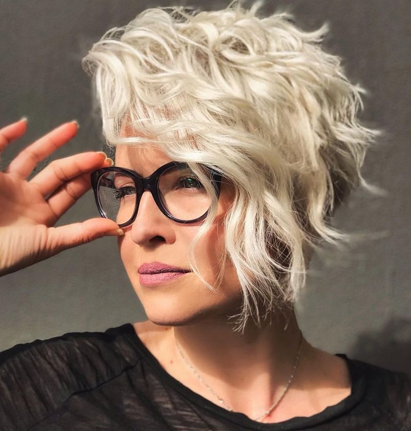 Asymmetrical Pixie with Texture