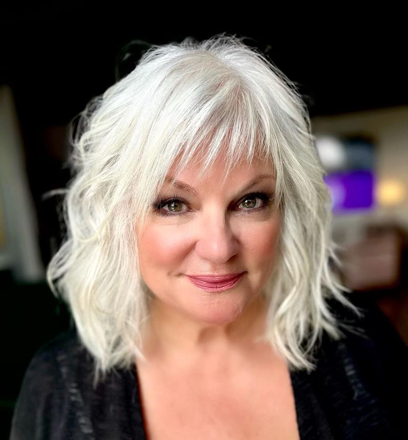 Graceful Shag with Soft Fringe
