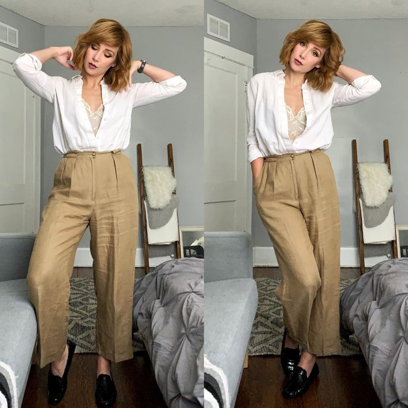 Collared Button-Downs for Classic Bobs