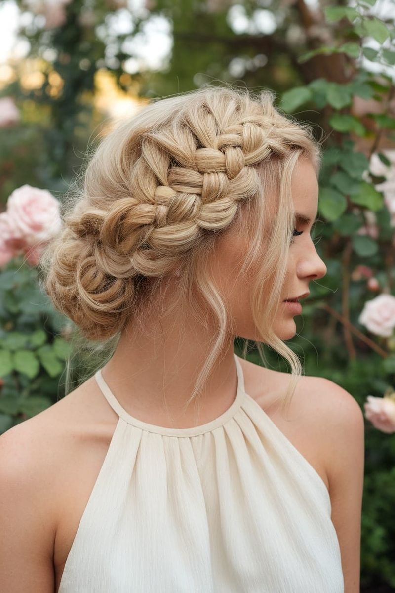 Updo Height Determines Shoulder Detail