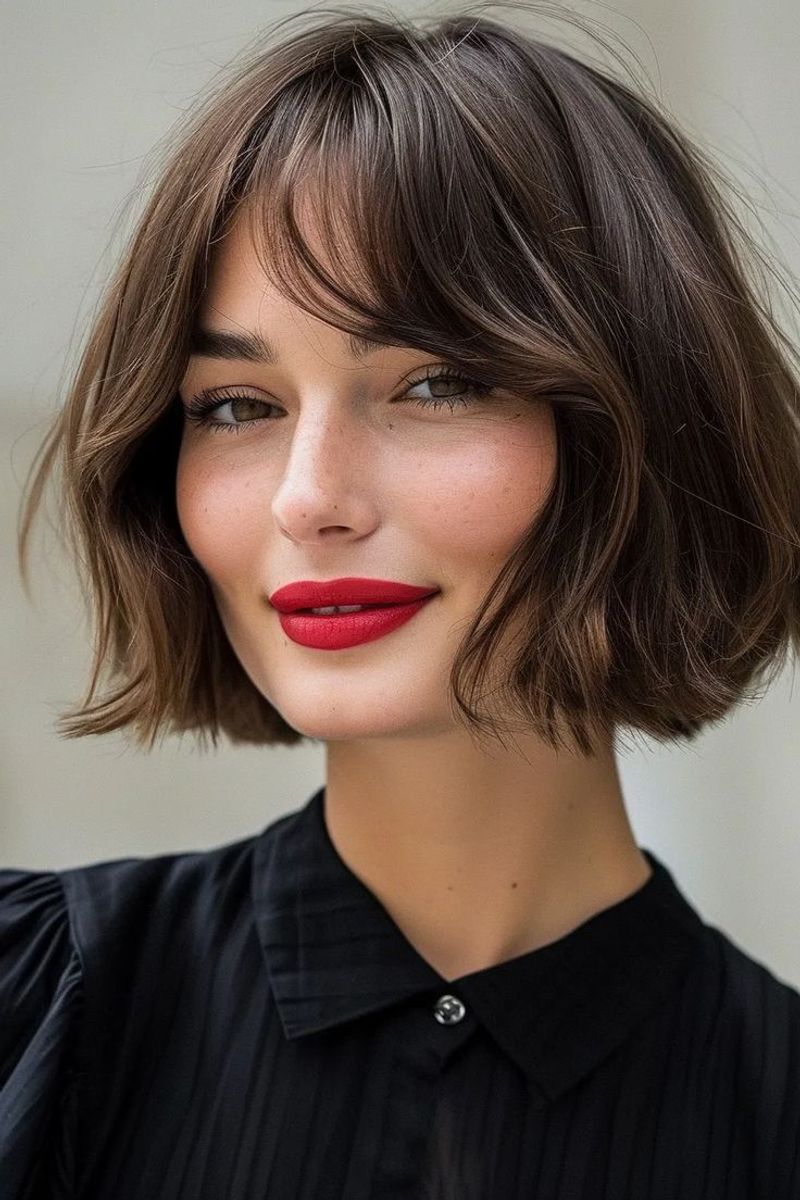 Chin-Length French Bob