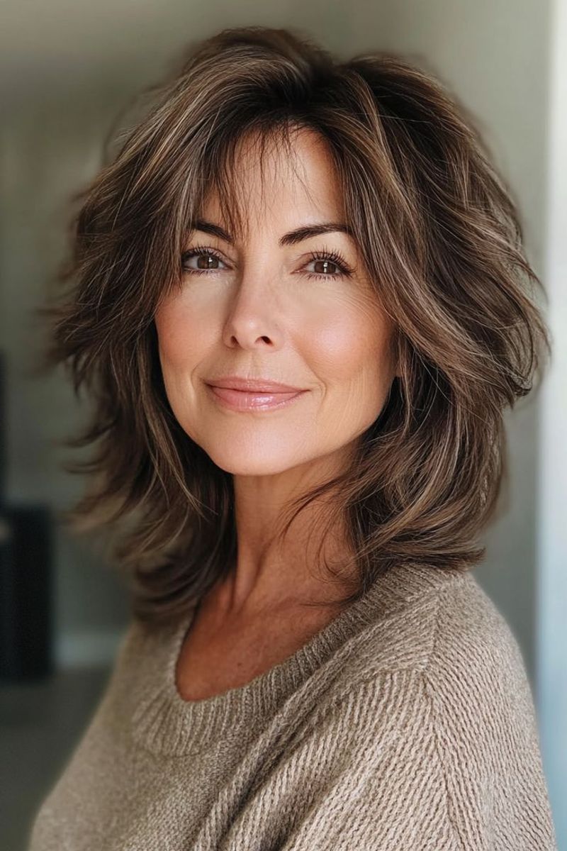 Shoulder-Length Shag with Soft Layers